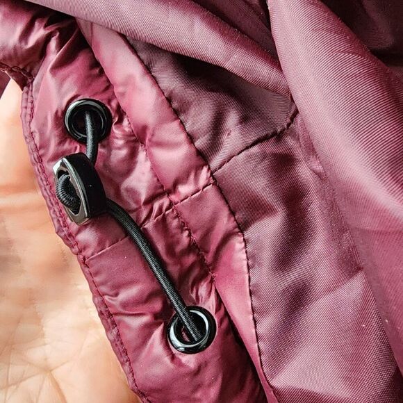 Koolaburra by Ugg Midweight Puffer with Corduroy Accents | Women's XL | Burgundy - Picture 7 of 13